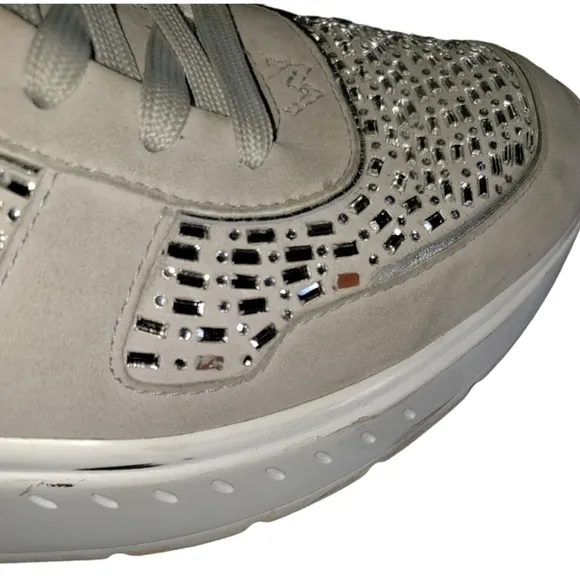 Stuart Weitzman Christa Embellished Fashion Sneaker Size 10
