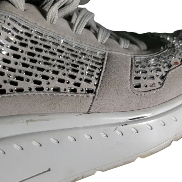 Stuart Weitzman Christa Embellished Fashion Sneaker Size 10