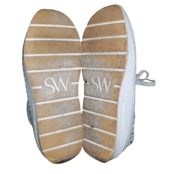 Stuart Weitzman Christa Embellished Fashion Sneaker Size 10
