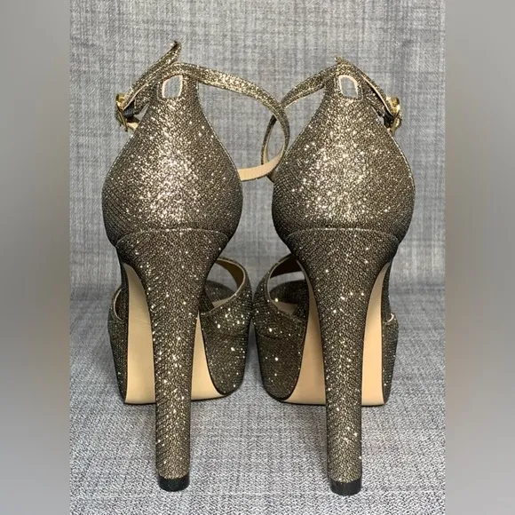 Stuart Weitzman Disco Platform Sandals New Pyrite Sizes 6.5, 10B