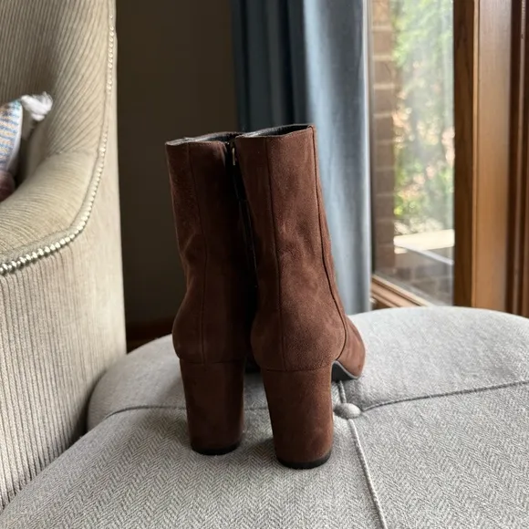 Stuart Weitzman Gianella Suede Ankle Boots