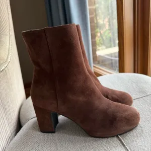 Stuart Weitzman Gianella Suede Ankle Boots