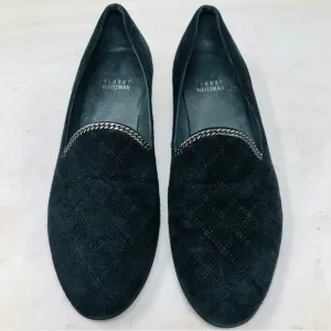 Stuart Weitzman Hallmark Quilted Suede Loafers