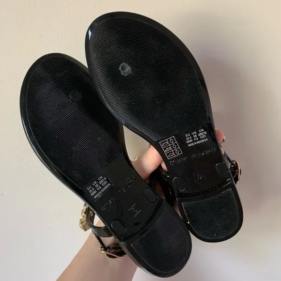 STUART WEITZMAN JAIDE GEM WOMANS  Black SANDALS NWT Size 5
