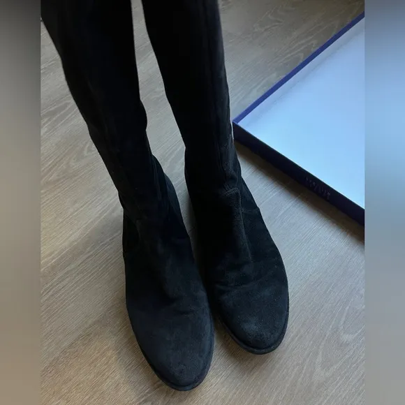 Stuart Weitzman Lowland Suede Thigh-High Boots sz 8