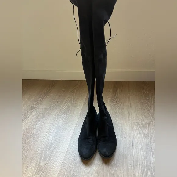Stuart Weitzman Lowland Suede Thigh-High Boots sz 8