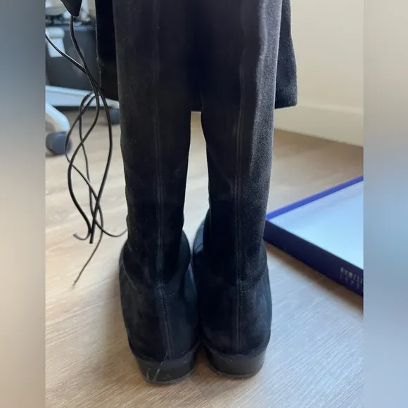 Stuart Weitzman Lowland Suede Thigh-High Boots sz 8