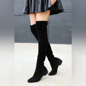 Stuart Weitzman Lowland Women's Black Over-the-Knee Boots. Worn once.