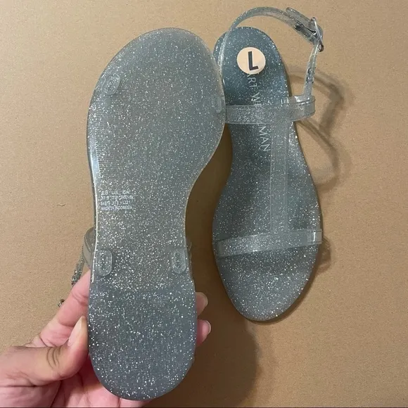 Stuart Weitzman Millie Jelly Flat Sandals NEW​​​