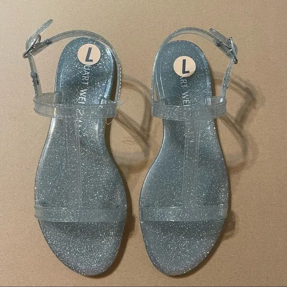 Stuart Weitzman Millie Jelly Flat Sandals NEW​​​