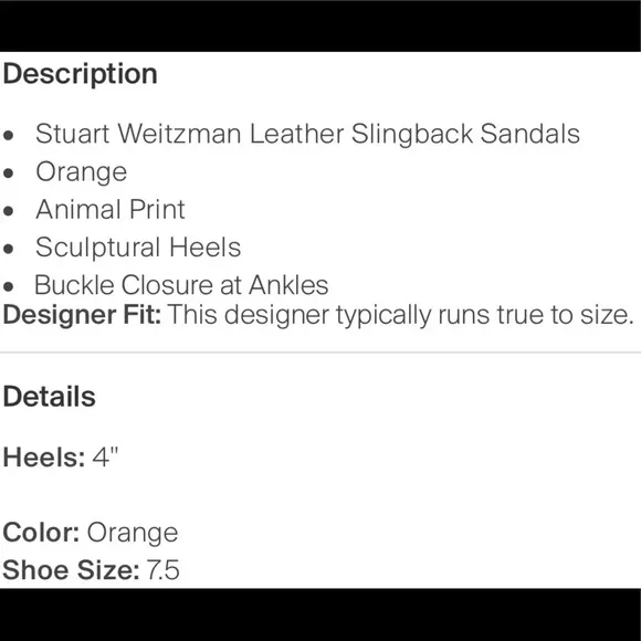 Stuart Weitzman Multi Color Leather Snakeskin Slingback Sandals Size 7.5