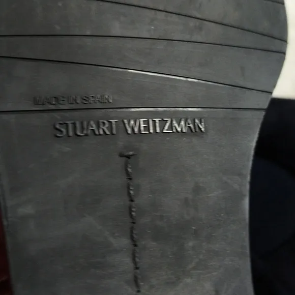 Stuart Weitzman Navy Suede Ankle Boots