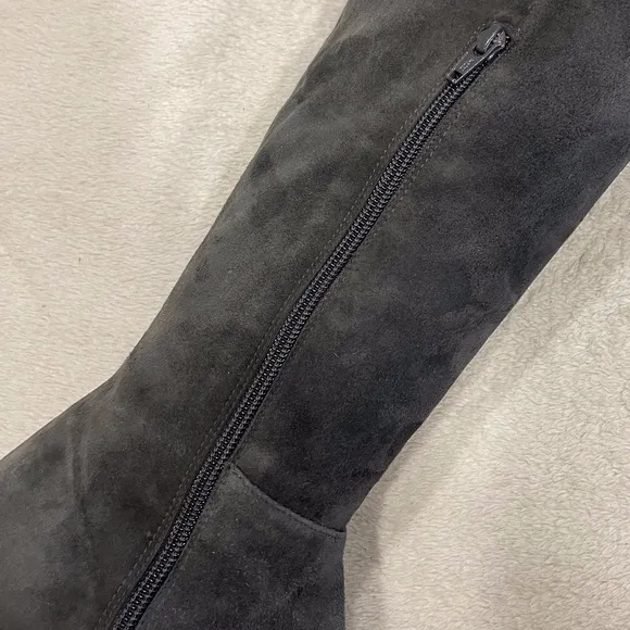 Stuart Weitzman Over-the-Knee Boots Gray Suede Women’s Size 7
