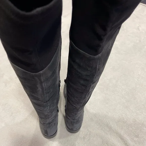 Stuart Weitzman Over-the-Knee Boots Gray Suede Women’s Size 7