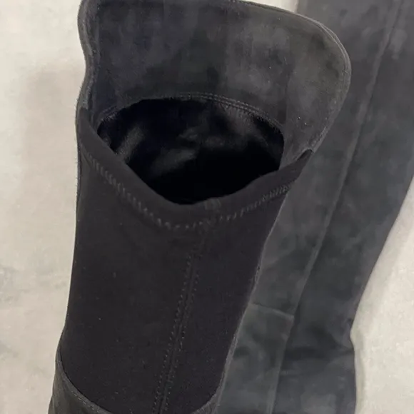 Stuart Weitzman Over-the-Knee Boots Gray Suede Women’s Size 7
