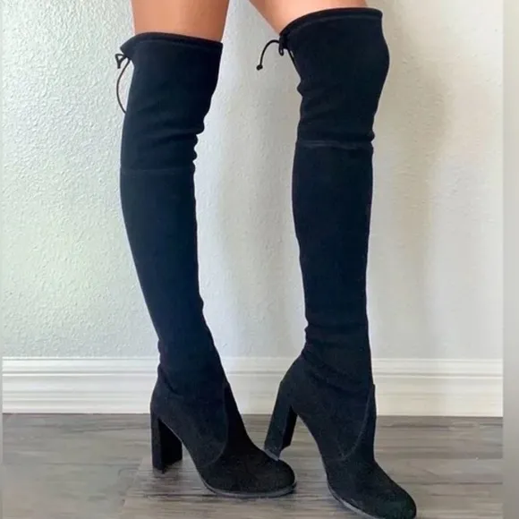 Stuart Weitzman Over the Knee Suede Boots sz 9