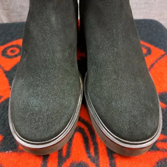 Stuart Weitzman Size 9.5B Suede Ankle Boots Women Henley Chelsea Bootie Black