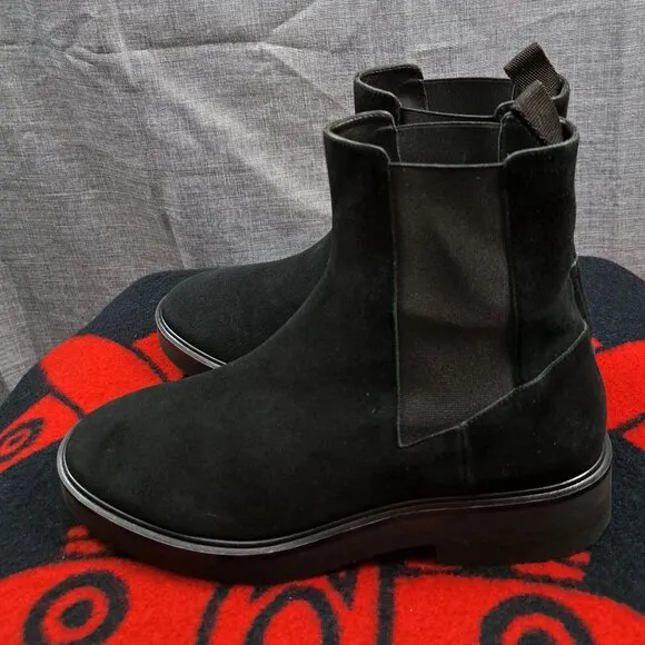 Stuart Weitzman Size 9.5B Suede Ankle Boots Women Henley Chelsea Bootie Black