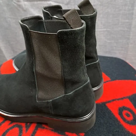 Stuart Weitzman Size 9.5B Suede Ankle Boots Women Henley Chelsea Bootie Black