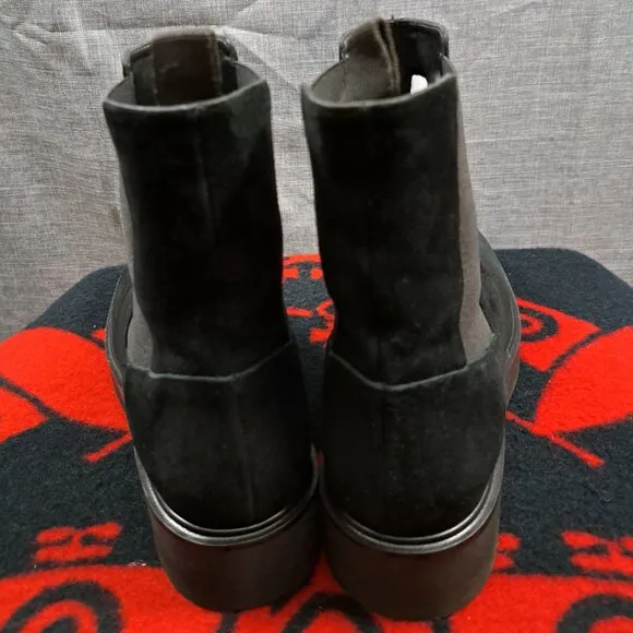 Stuart Weitzman Size 9.5B Suede Ankle Boots Women Henley Chelsea Bootie Black