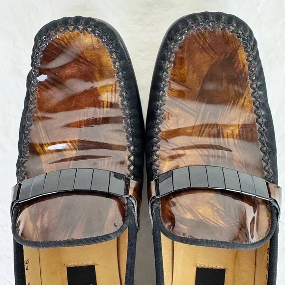 Stuart Weitzman Vintage Black and Brown Loafers