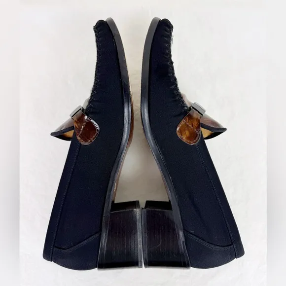 Stuart Weitzman Vintage Black and Brown Loafers