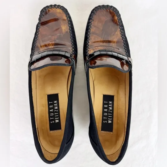 Stuart Weitzman Vintage Black and Brown Loafers