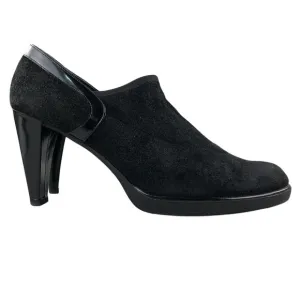 Stuart Weitzman Women's Size 7M Black Bluff Suede High Heel Booties Pumps SPAIN
