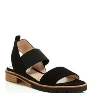 Stuart Weitzman Womens Topical Flat Sandals Black