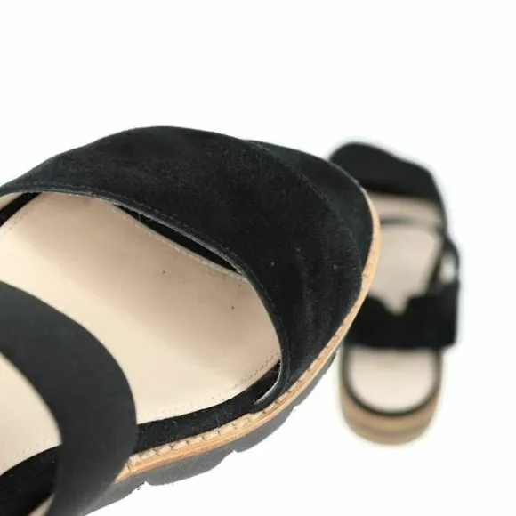 Stuart Weitzman Womens Topical Flat Sandals Black