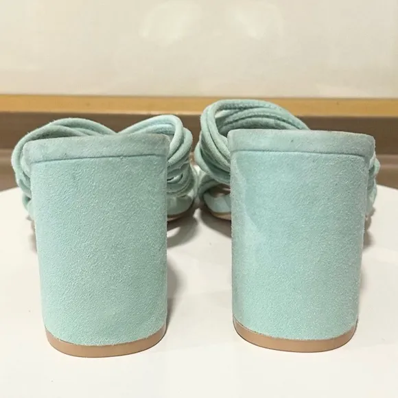 🌹STUART WEITZMAN🌹Twist Block 75 Slide High Heel Sandals Size: 6.5