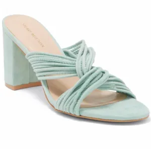 🌹STUART WEITZMAN🌹Twist Block 75 Slide High Heel Sandals Size: 6.5