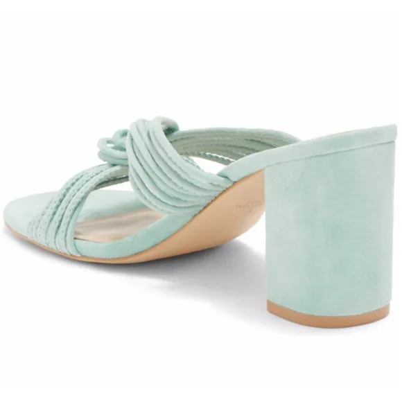 🌹STUART WEITZMAN🌹Twist Block 75 Slide High Heel Sandals Size: 6.5