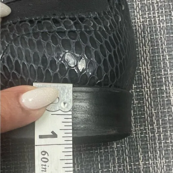 Stuart Weitzman Black Leather Loafers