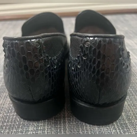 Stuart Weitzman Black Leather Loafers