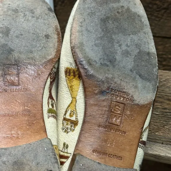 Stubbs &amp; Wootton Embroidered Loafers – Size 5.5