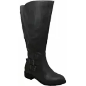 Style &amp; Co. Milah Women's Brown Leather Almond Toe Knee High Tall Riding Boot 5