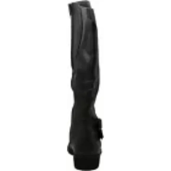 Style &amp; Co. Milah Women's Brown Leather Almond Toe Knee High Tall Riding Boot 5
