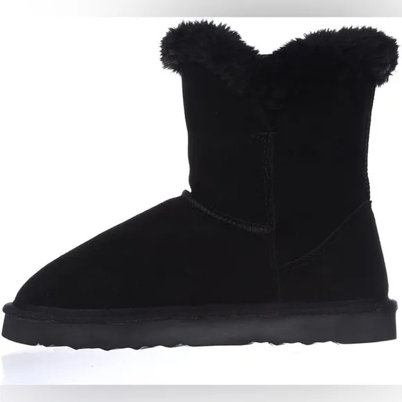 Style &amp; Co. Womens TINY2 Suede Boots - Black - Size 9 - New in Box