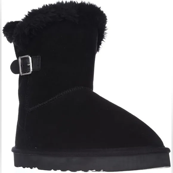Style &amp; Co. Womens TINY2 Suede Boots - Black - Size 9 - New in Box