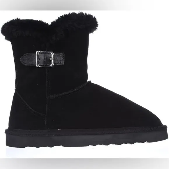 Style &amp; Co. Womens TINY2 Suede Boots - Black - Size 9 - New in Box