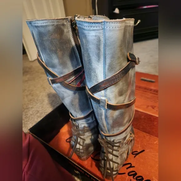 Stylish Distressed Leather Boots