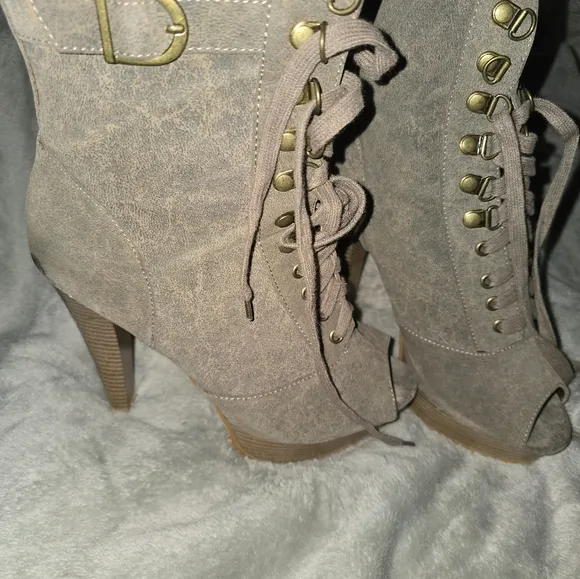 Suede Brown/Tan Stilleto boots