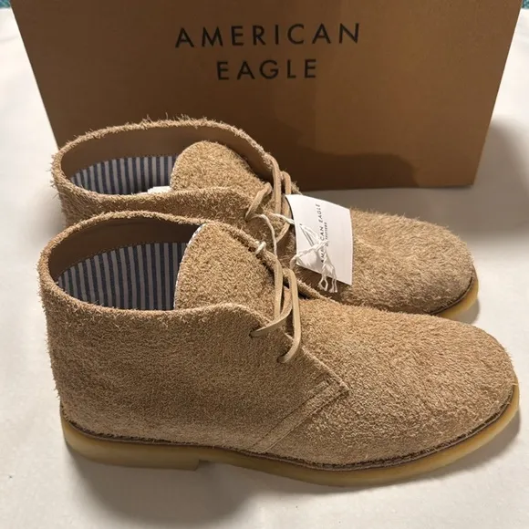 Suede Chukka Boots Mens 9 Tan American Eagle