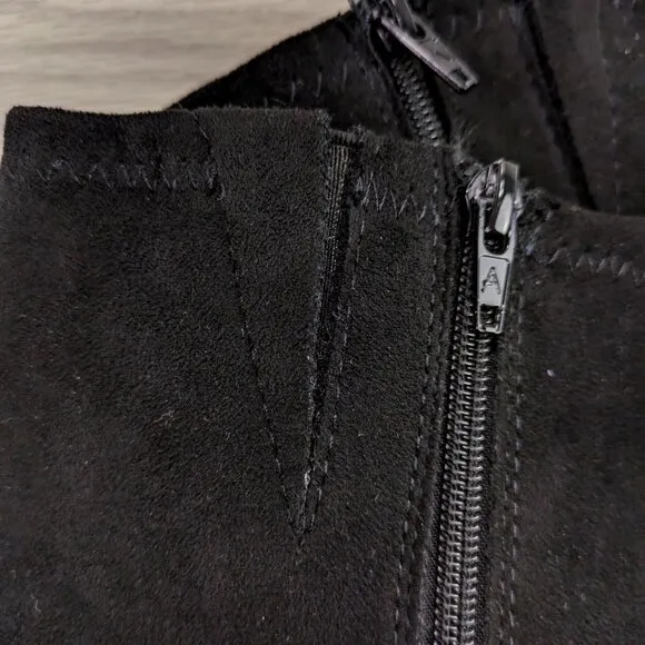 Suede heeled boots