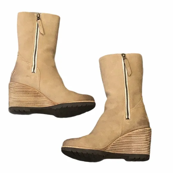 Suede Sorel Wedge Boots