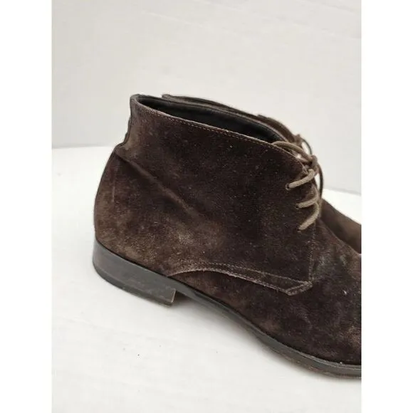 Suit Supply Chukka Suede Brown Men's EU 41 narrow width boots