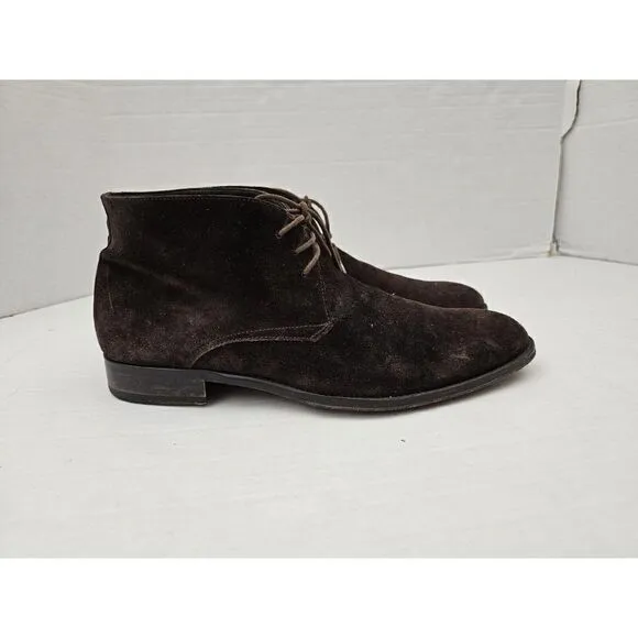 Suit Supply Chukka Suede Brown Men's EU 41 narrow width boots