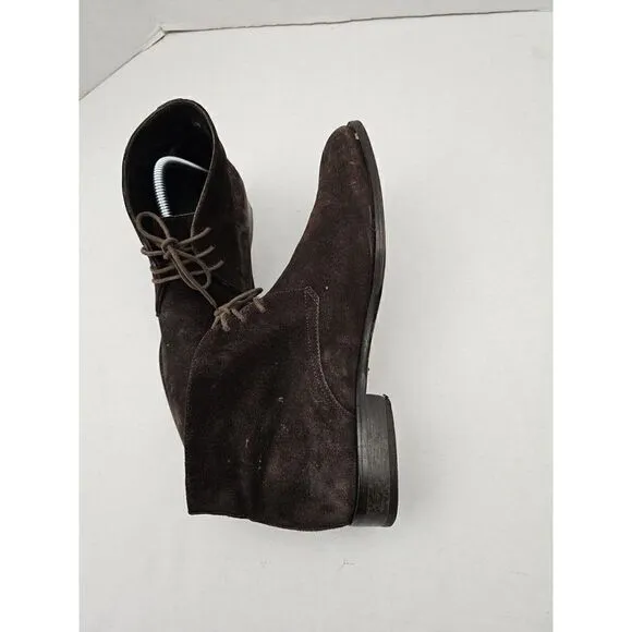 Suit Supply Chukka Suede Brown Men's EU 41 narrow width boots
