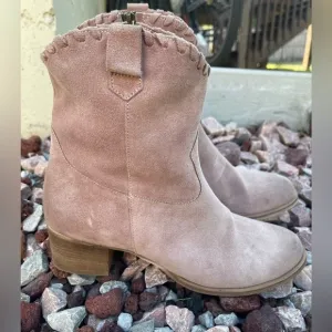 Sundance Pink Suede western Boots Size 41